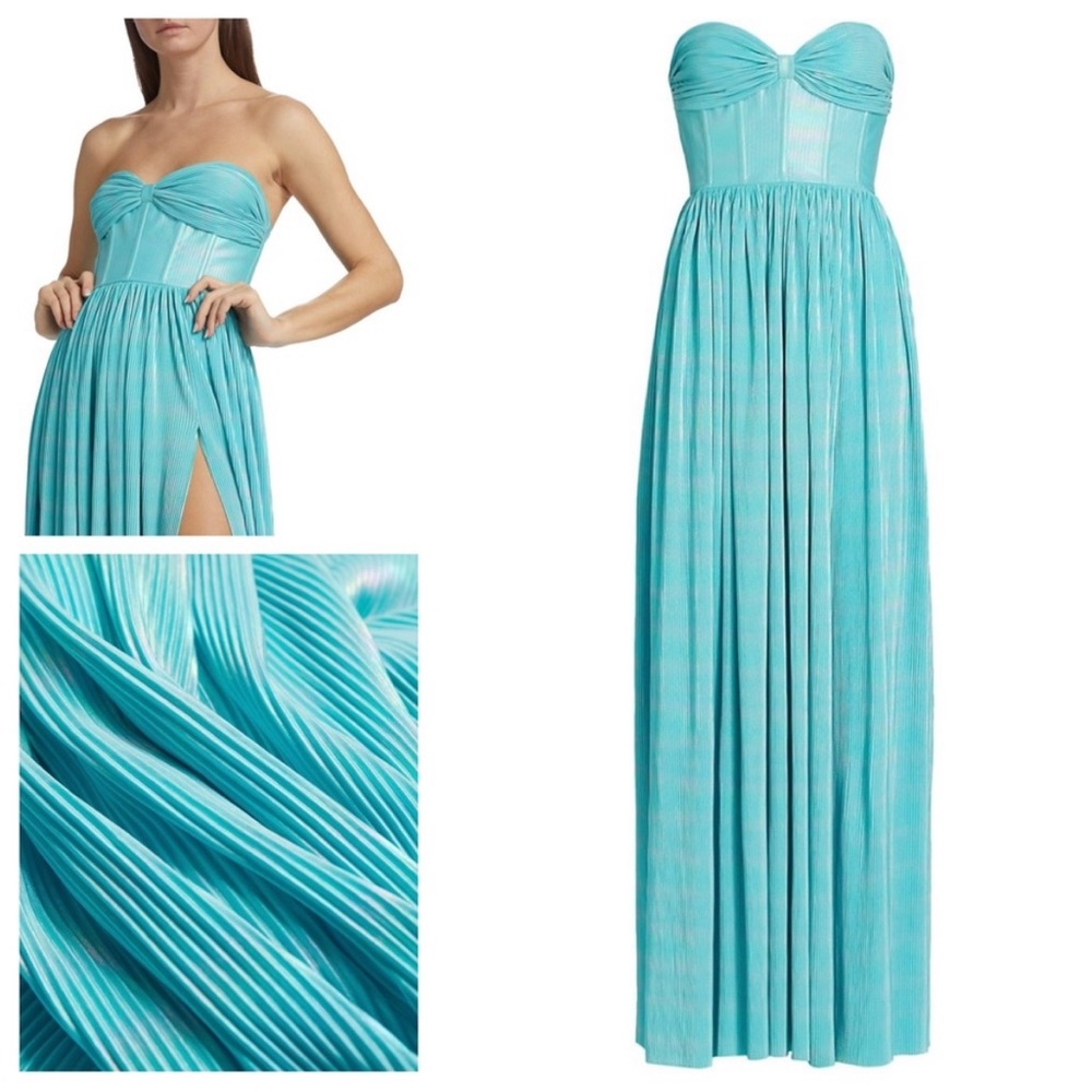 Bronx and Banco Florence Strapless Gown in Blue